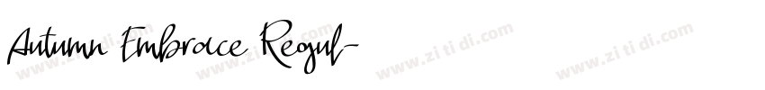 Autumn Embrace Regul字体转换 Autumn Embrace Regul字体转换